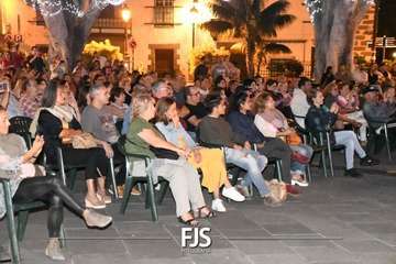 Concierto de la cantante grancanario Cristina Ramos en la plaza de San Juan/Francisco Javier Santana./Francisco Javier Santana.